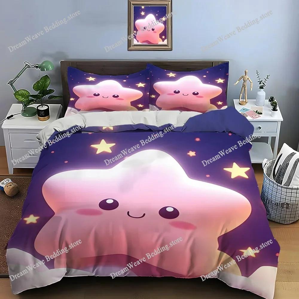 New Stars Bedding Set Single Twin Full Queen King Size Bed Set Adult Kid Bedroom Duvet Cover Sets 3D Print Anime Bed Sheet Set