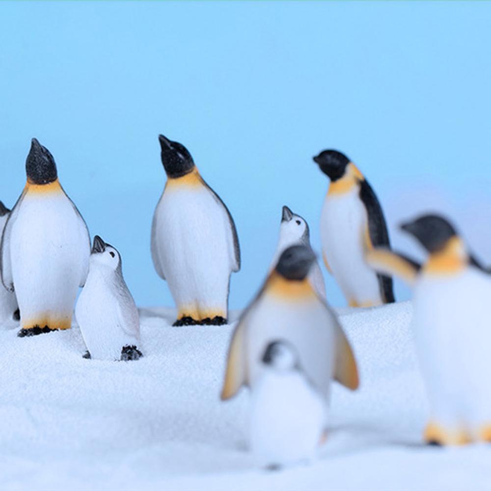Resin Seal Penguin Iceberg Craft Winter Figurine Micro Landscape Miniature Fairy Garden Ornament
