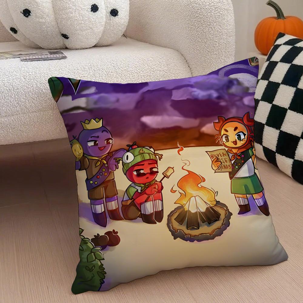 P-Peak Cushion Cover Linen Pillow Case Soft Breathable Protective Couch Room Decoration