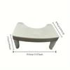 Household Toilet Stool Anti-slip Surface Solid Legs Thickened Squatting Stool Adult Squat Toilet Accessory