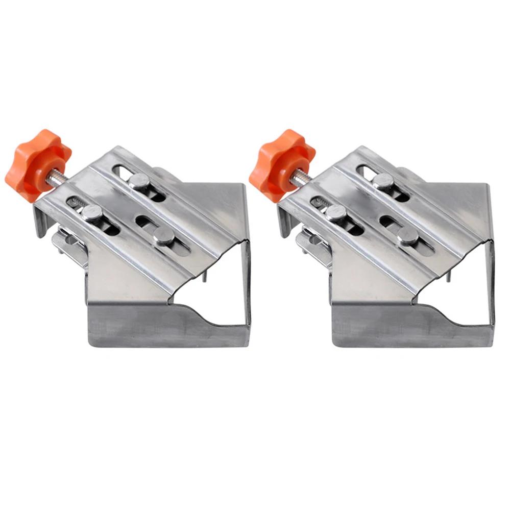 90 Degree Right Angle Clamp 1/2/4Pcs Stainless Steel Carpenter Splicing Quick Clamp Locator Fixed Frame Clamp Woodworking Tools