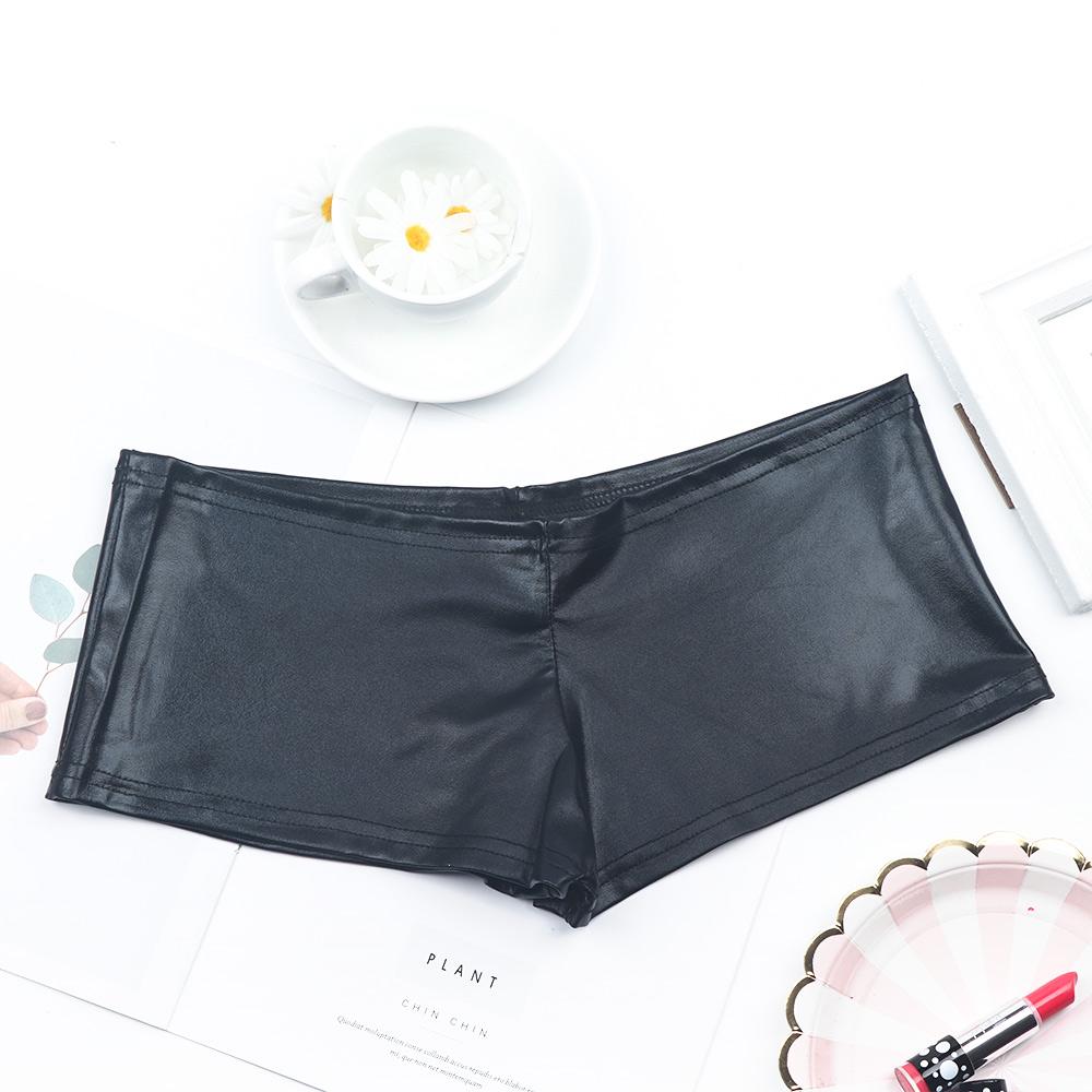 Lingerie Intimates & Sleep Fashion PVC Leather Look for Women Underwear Thongs Boxer Panties