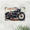 Retro Motorcycle Tin Sign Man Cave Garage Decor 20x30 Cm Metal Poster