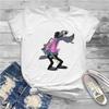 Nu Pogodi Hare Wolf Anime Pink Cloth Tshirt Homme Clothes Unisex Blusas Polyester T Shirt For Women