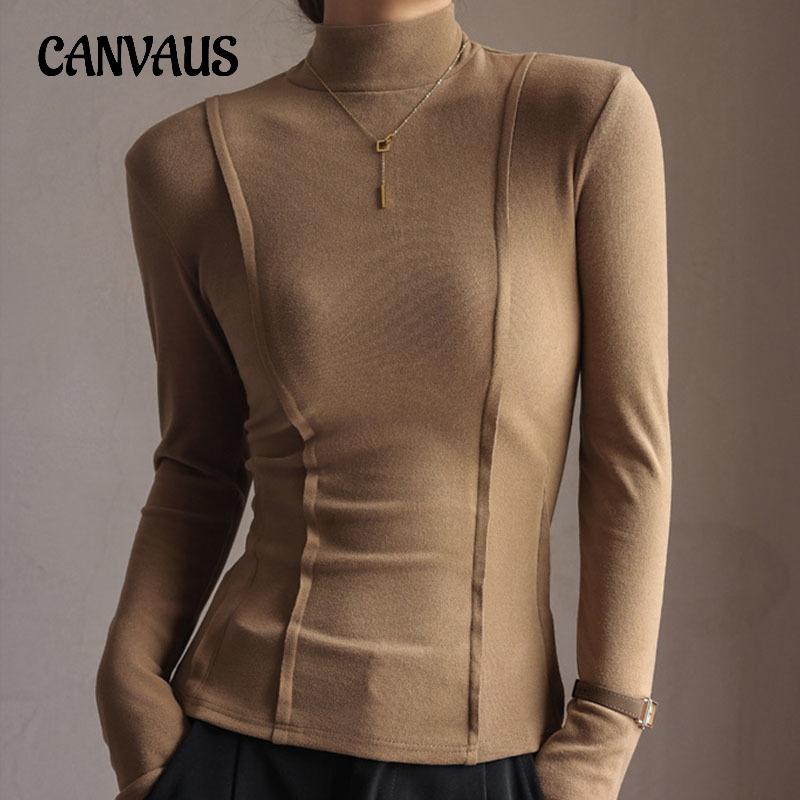 Осенне-зимняя женская нижняя рубашка с полувысоким воротником De Dralon — фото 3