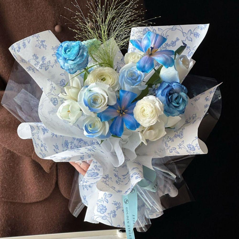 10pcs Waterproof Flower Wrapping Paper Wedding Bouquets Packing Material  Gift Presentation