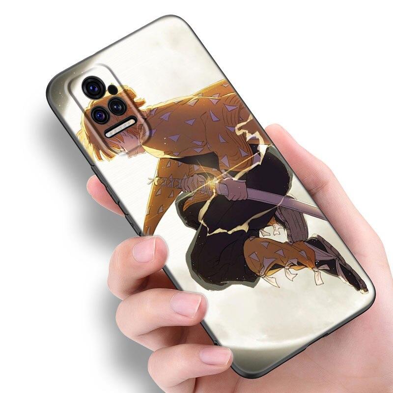 Anime Demon Slayer Agatsuma Zenitsu Phone Case For Xiaomi Mi POCO X3 NFC GT M4 M3 12 11T 10T Pro A3 11 Lite NE 5G 12X 11i F3
