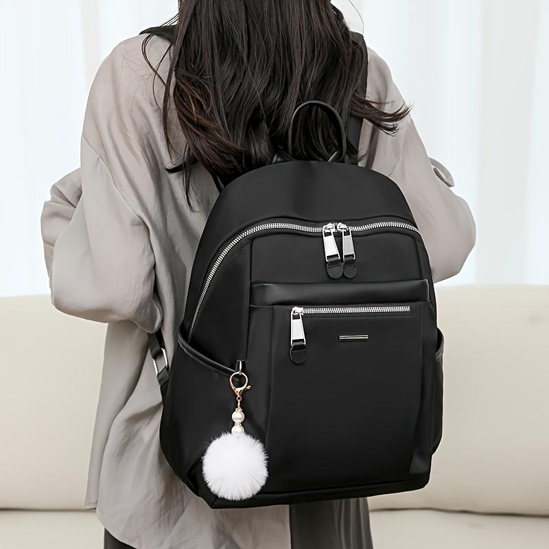 1Pc Backpack Fashion Lightweight Oxford Cloth Travel Backpack College Student Computer Large Capacity Commuter Bag School Bag