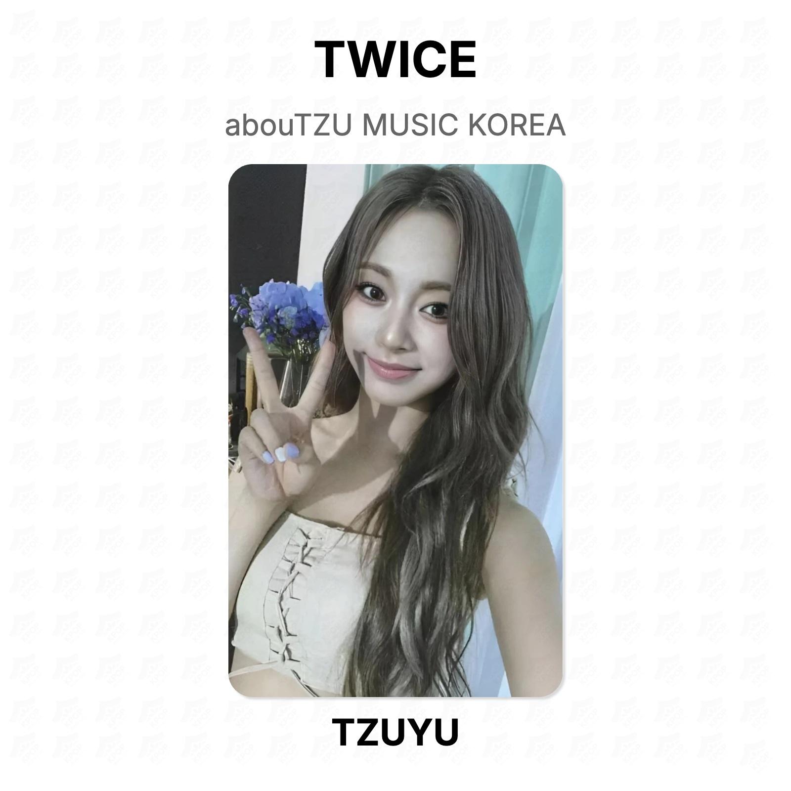 TWICE abouTZU MUSIC KOREA Official Photocard TZUYU 02