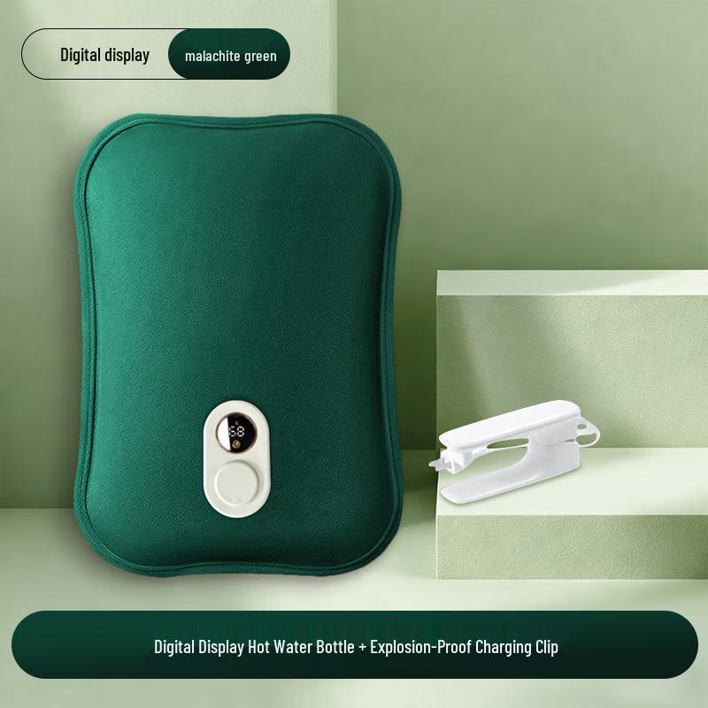 Feilian Digital Display Plush Rechargeable Hot Water Bottle