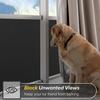 Total Blackout Window Film Privacy Room Darkening Tint for Home 100% Light Blocking Black Cover Static Cling Glass Sun Blocker