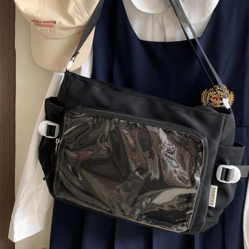 

Women s Large Capacity Transparent Crossbody Messenger Bag - Classy, Versatile, Simple Academic Backpack & Ita Doll Bag