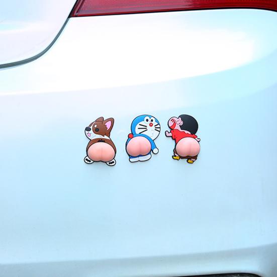 4 Stück Anti-Kratz-Aufkleber, Anti-Deform-Hintern, dekorativer, universeller 3D-Form-Antikollisionsaufkleber für die Tür