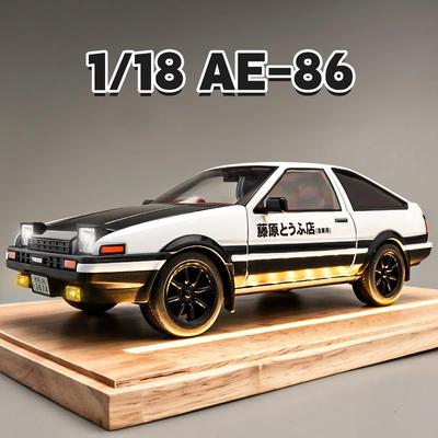 Simulace Initial D 1/18 Toyota AE86 TRUENO Slitina Model Auta Diecast Miniatura Voiture Dárek Přítel Kluuk Dárek k Narozeninám