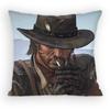 Game Red Dead RRedemption Pillow Case Antidustmite Pillowcase Invisible zipper silky short plush Sofa cushion cover