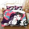Ghost Killing Blade Bedding Set Single Twin Full Queen King Size Bed Set Aldult Kid Bedroom Duvetcover Sets bed sheet set