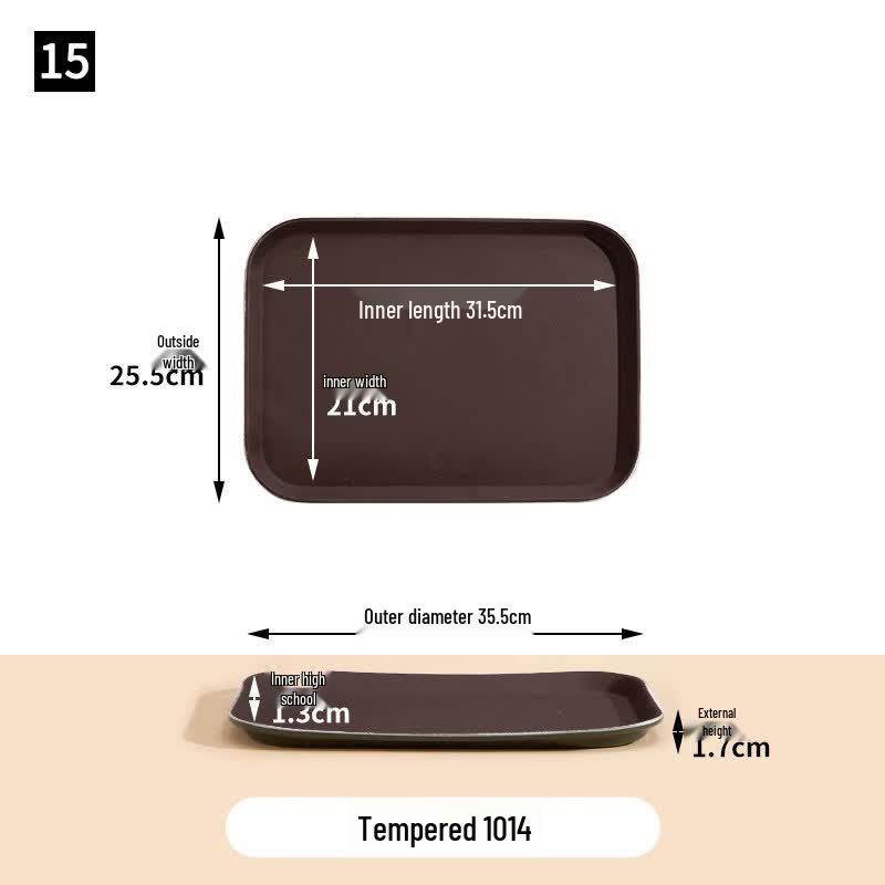 

Commercial Plastic Rectangular Serving Tray Set