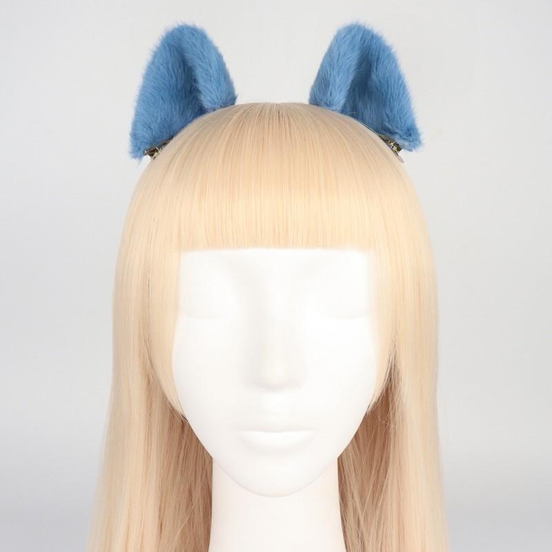 Handgefertigtes Plüsch-Katzenohren-Haarband Lolita-Mode Tierohren-Haarspange Unisex-Accessoire