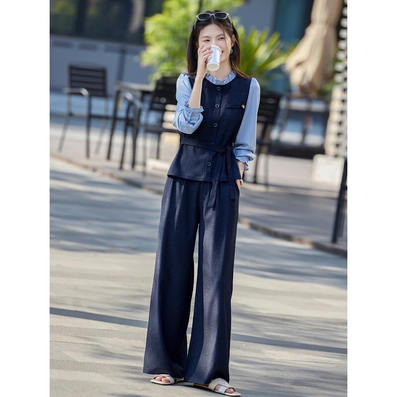Women's Faux Two-Piece Commuter Set