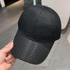 Cappellino da Baseball Traspirante in Rete Monocolore Estivo Protezione Solare Casual Versatile Uomo Donna con Visiera Traforata