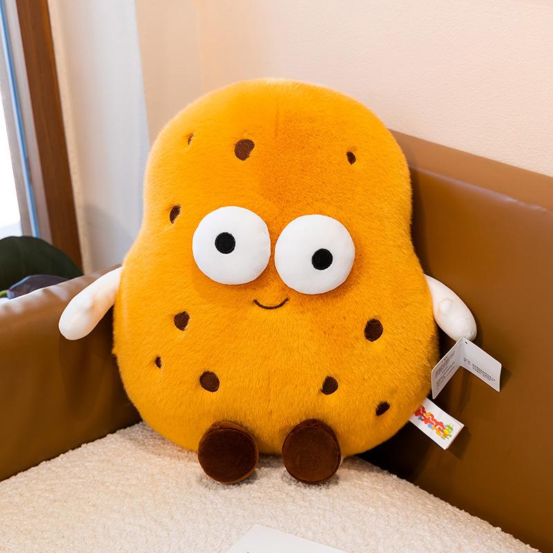 Cute Coffee Cheese Plush Keychain Creamy Cheddar Doll Backpack Pendant Creative Small Gift about 35cm