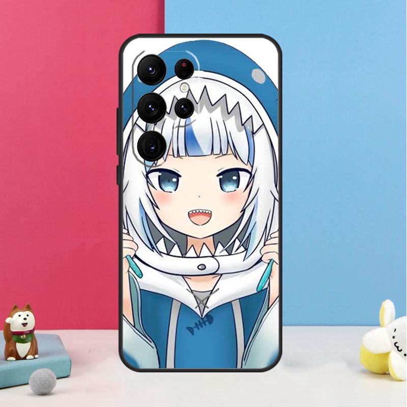 Gawr Gura Hololive Anime Case For Samsung Galaxy S26 S23 Ultra S20 S21 S22 S24 S25 Plus S10 S25 FE Back Cover Shell
