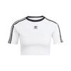 Originals Three-Stripe Short Sleeve Cropped T-Shirt Women White