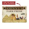 Custom Text Farm Fresh Vintage Metal Tin Sign Personalized Farmhouse Wall Decor