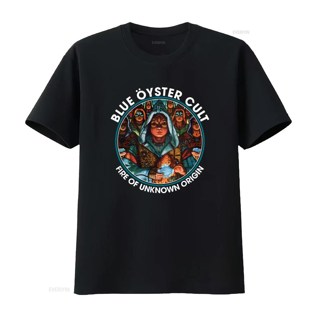Blue Oyster Cult Fire Of Unknown Origin Cotton T Shirt S 5XL Vintage Washed Comfortable Designer Clothes Casual Unisex