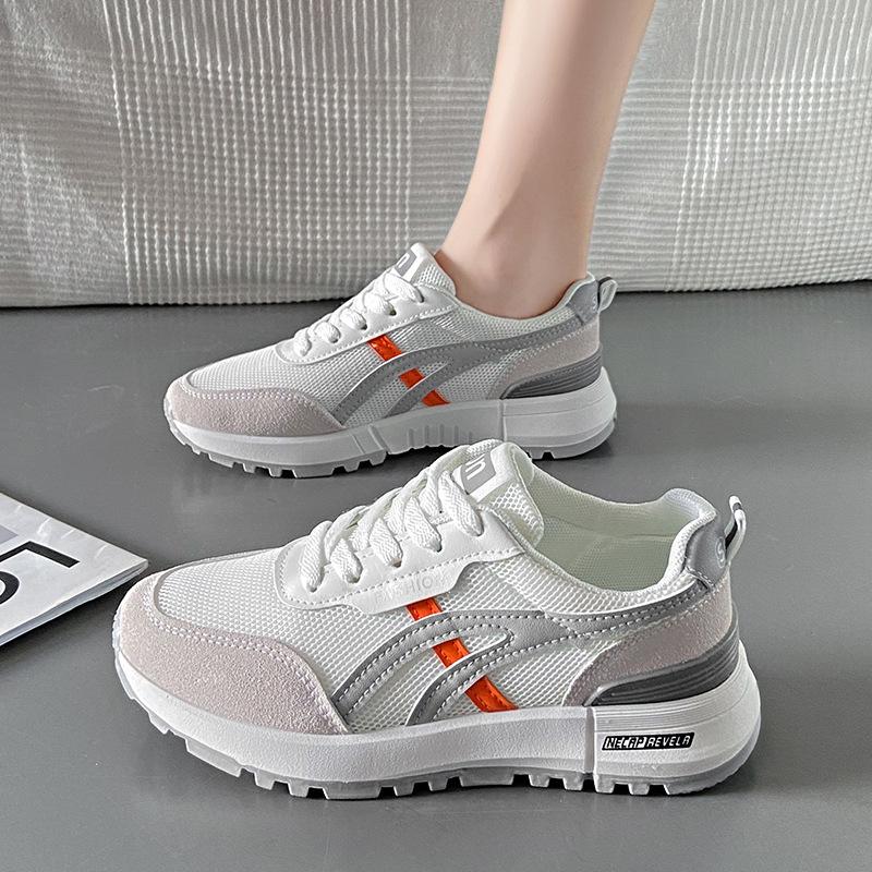 

Весенние новые кроссовки Форрест Гамп женские повседневные дышащие универсальные на платформе, увеличивающие рост, спортивные беговые женские кроссовки 40 серый