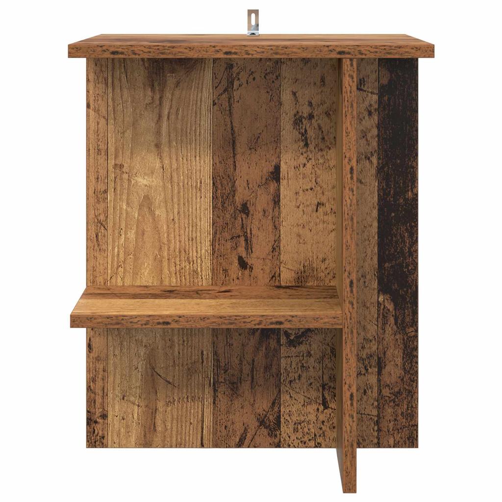 Coffee Table Set of 2 Reclaimed Wood Look 40 x 30 x 49 cm Engineered Wood