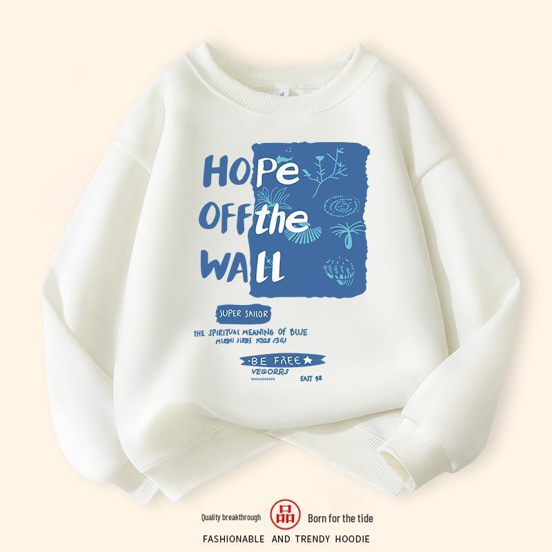 Boys' Autumn Print Pullover Sweatshirt - Stylish Loose Long Sleeve Top