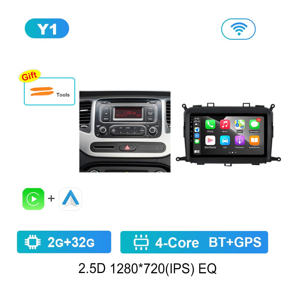 

9 Car Radio Multimedia Player for Kia Carens RP 3 III 2013 - 2018 GPS Navigation WiFi BT Android System 4G Carplay Head Unit