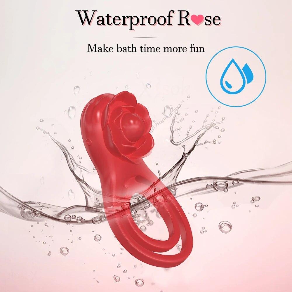 Bluetooth APP Cockring Penis Ring Vibrator for Men Women Clitoris Stimulator Cock Rings Delay Ejaculation Sex Toys for Couple