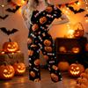 Women Two Piece Halloween Print Outfit Short Sleeve Top and Cropped Pants Casual Sportswear Set for Daily Wear