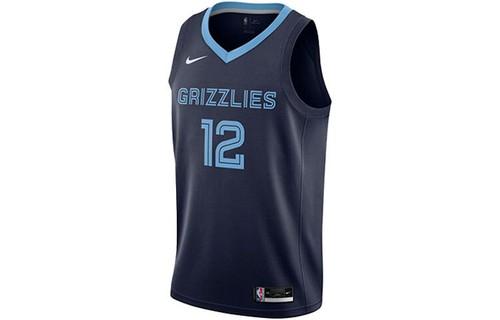 

Nike Morant No. 12 Grizzlies Loose-Fit Basketball Jersey CW3670-419 XL синий