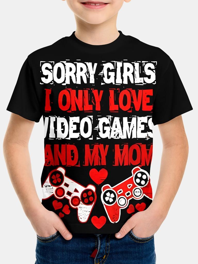 Summer Kids Clothes Boys 3D Print Tshirt Short Sleeve Children Clothes Casual Streetwear