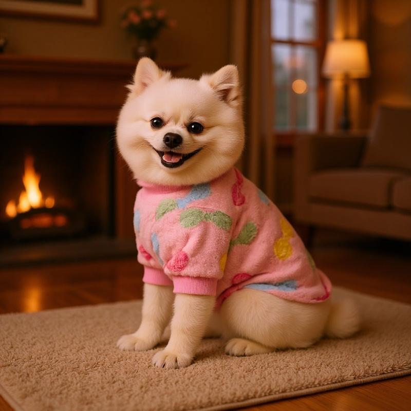 Flannel Dogs Clothes Winter Warm Sweater Pet Clothing Pink Candy Cute Dog Coats Sweatshirt Pets Puppy Pullover Vest