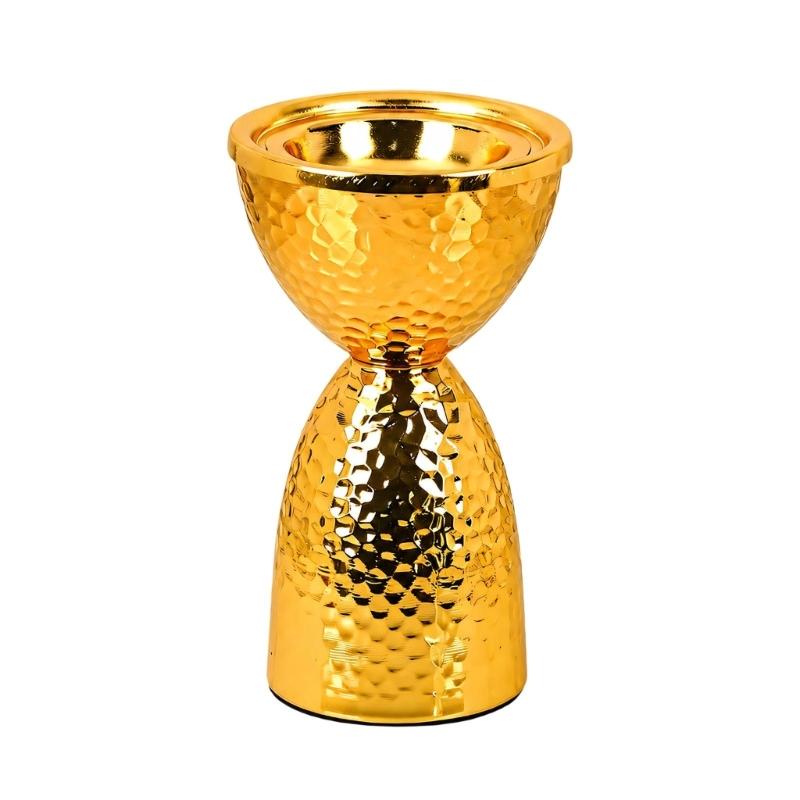 Iron Metalwork Fragrances Vessel with Raised Display Bowl for Living Room, Bedroom, Study and Tea Room Placement Indoors