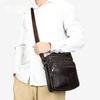 Leather Men's Crossbody Bag, Cowhide Outdoor Portable Shoulder Bag, Multi-functional Single-shoulder Bag