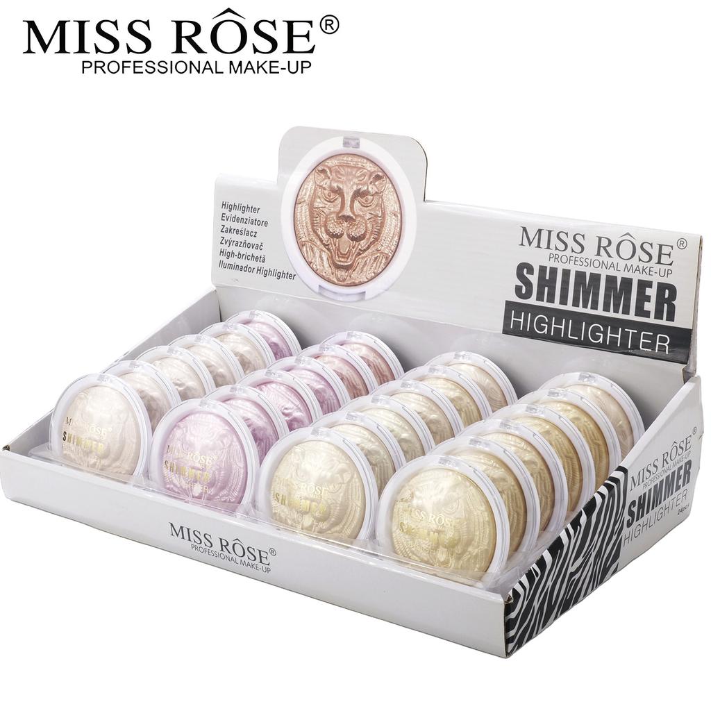 MISS ROSE Palette Illuminanti Shimmer Glitter per Viso Occhi Corpo