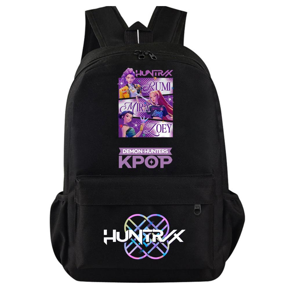 Kpop Dämonenjäger Bedruckter Rucksack für Teenager Studenten Mädchen Jungen Schultasche Schultasche Damen Große Kapazität Reisetasche Kindergeschenk Rucksack
