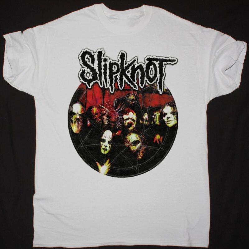 Футболка унисекс Slipknot, концертный тур, тяжелый хлопок, белая, все размеры, для мужчин, TT181 S