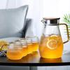 Diller Transparent Glass Kettle and Cup Set