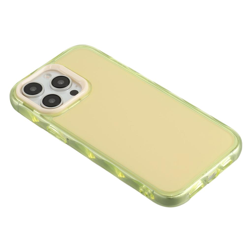 For iPhone 14 Pro Case Inner Wave Pattern TPU + Acrylic Phone Cover