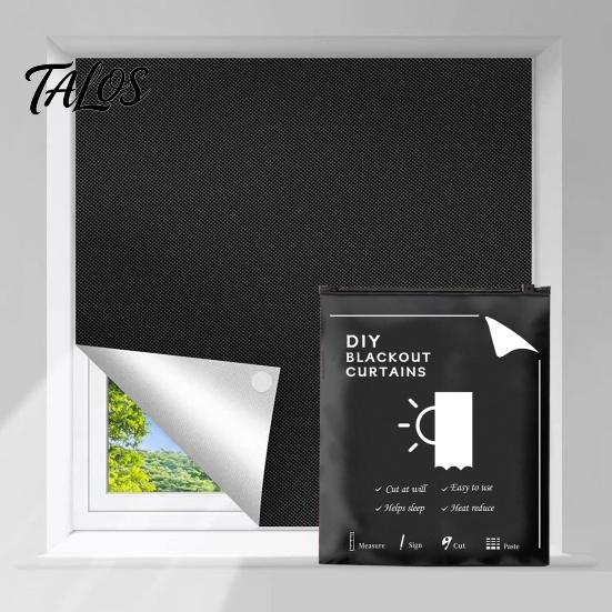Sleep Aid Blackout Curtains Portable Curtain No Drilling Windows Blind Wrinkle-Free Easy Installation for Roof Window Nursery Home RV Car Light