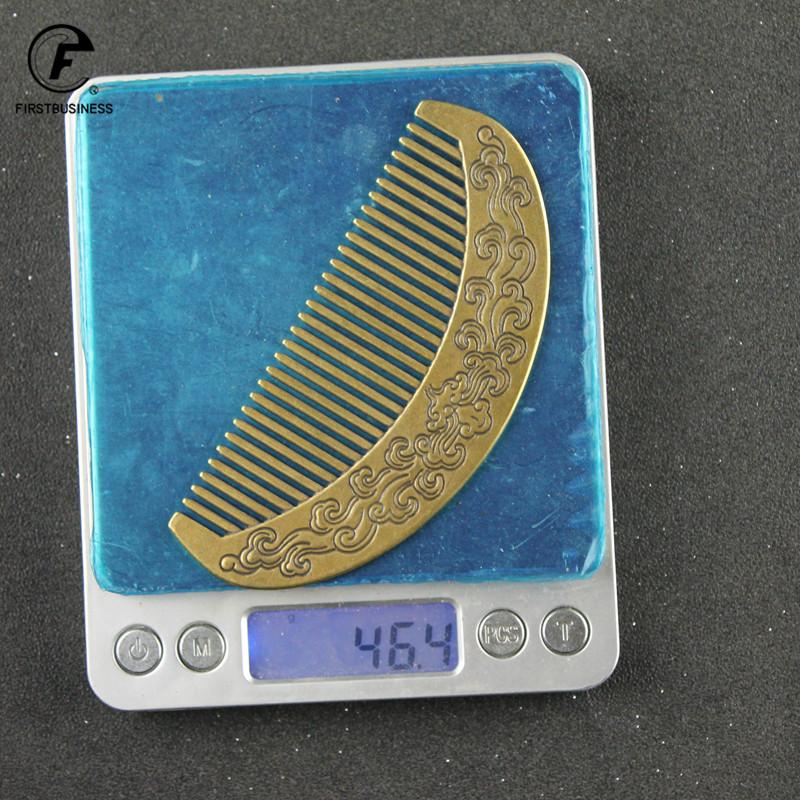 Латунь Медь Благоприятные Облака Мелкий Гребень для Волос Распутанные Прямые Волосы Гребень Уход Стайлинг Инструмент Девушка Мать