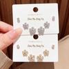 2026 Korean Style Zircon Five-Petal Flower Stud Earrings - Elegant, Versatile, Everyday Wear