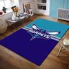 Charlotte Hornets Logo Design Rug Non-slip Rug Suitable for Living Room and Bedroom Sofas