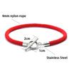 Fashion Lucky Red Thread Bracelet Men Stainless Steel OT Buckle Wrap Braslet Hombre 7 Colors Milan String Beach Nautical Braclet